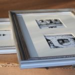silver nickel frame for black and white photos