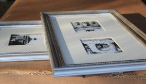 silver nickel frame for black and white photos