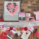 Valentine's Day Mantel and Banner