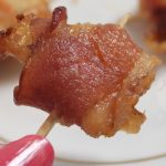 Bacon wrapped Pineapple chunks appetizer