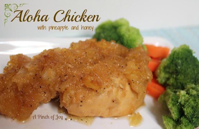 Aloha Chicken with pineapple and honey