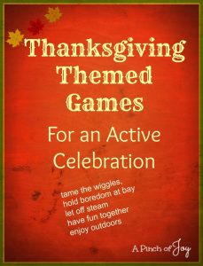 Thanksgiving Themed Games - A Pinch of Joy