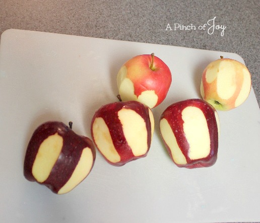 Step 4 Peeled apples