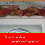 How to Make a Simple Mesh Garland -- A Pinch of Joy