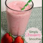 Simply Strawberry Smoothie -- A Pinch of Joy