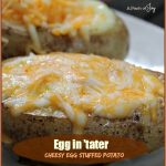 Egg in 'tater: Cheesy Egg Stuffed Potato -- A Pinch of Joy