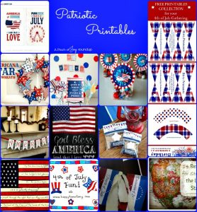 Patriotic Printables -- A Pinch of Joy Roundup