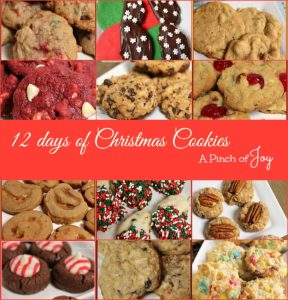 12 Days of Christmas Cookies -- A Pinch of Joy
