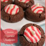 Peppermint Chocolate Thumbprints -- A Pinch of Joy