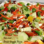 Thin Crust Fresh Veggie Pizza -- A Pinch of Joy