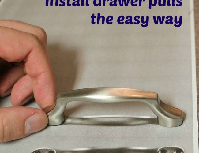 Install drawer pulls the easy way