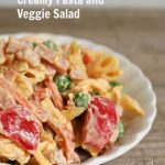 Creamy Pasta and Veggie Salad -- A Pinch of Joy