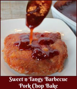 Sweet n Tangy Barbecue Pork Chop Bake - A Pinch of Joy
