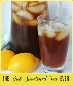 The Best Sweetened Iced Tea - A Pinch of Joy