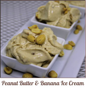 Peanut Butter and Banan Ice Cream - A Pinch of Joy