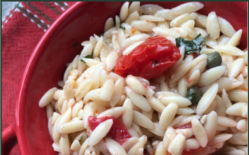 Orzo Pasta Salad with Tomatoes and Variations