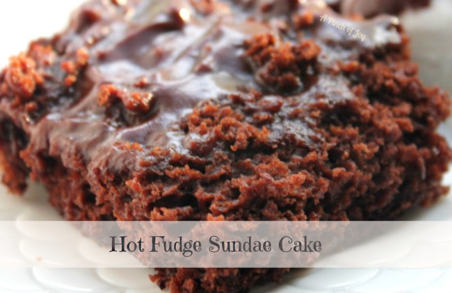 Hot Fudge Sundae Cake - A Pinch of Cake