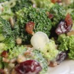 Broccoli Salad with raisins and sunflower sees
