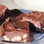 Easy Microwave chocolate fudge made for gift giving