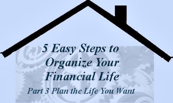 Part 3-Plan the Life You Want - 5 Easy Steps to Organize Your Financial Life Series -- A Pinch of Joy