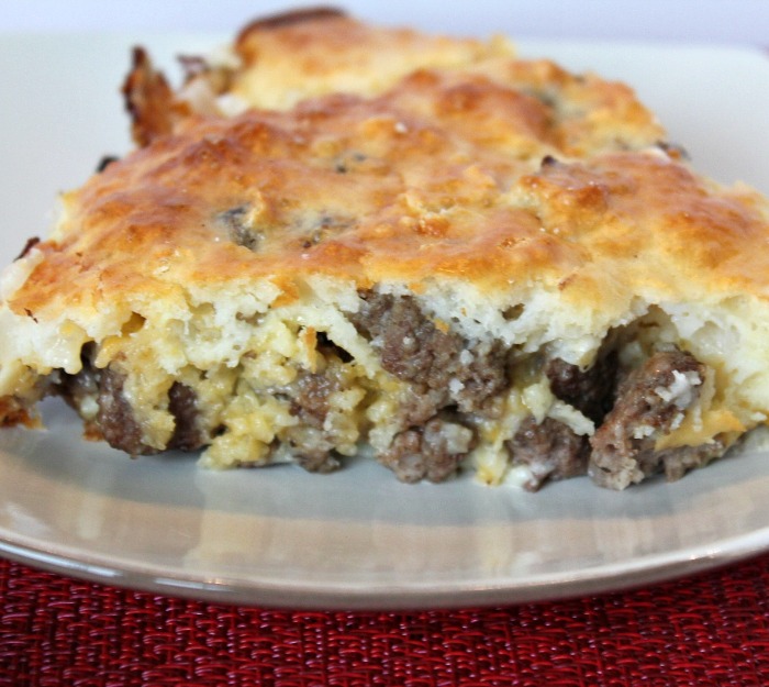 Quick Cheeseburger Quiche -- Quick and easy low carb dish