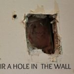 Repairing a hole in drywal