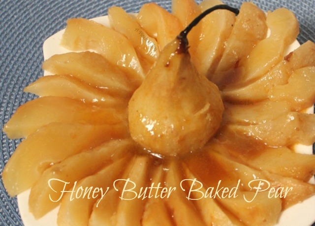 Honey Butter Baked Pear