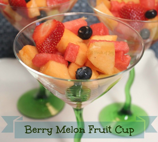 Fruit Cup with Berries and Melon: A Pinch of Joy