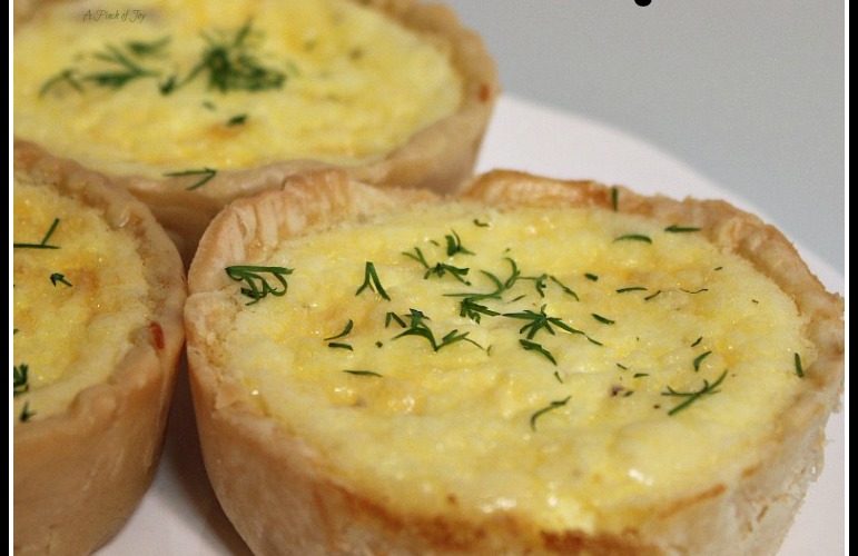 A Pinch of Joy: Ham and Parmesan Mini Quiche