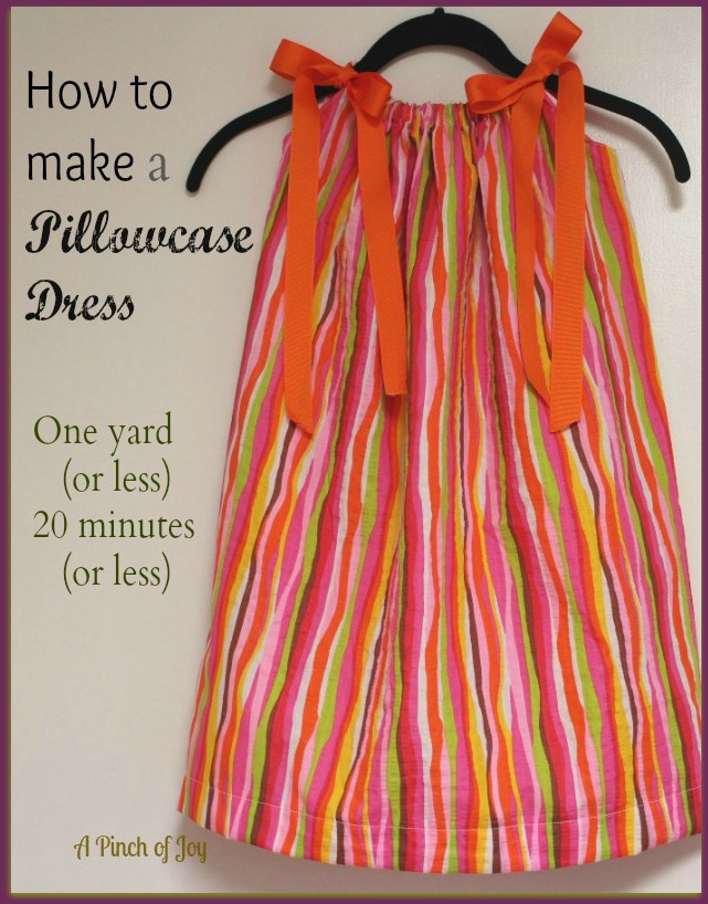 Pillowcase Dress Length Chart