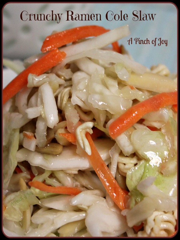 Crunchy Ramen Cole Slaw A Pinch of Joy