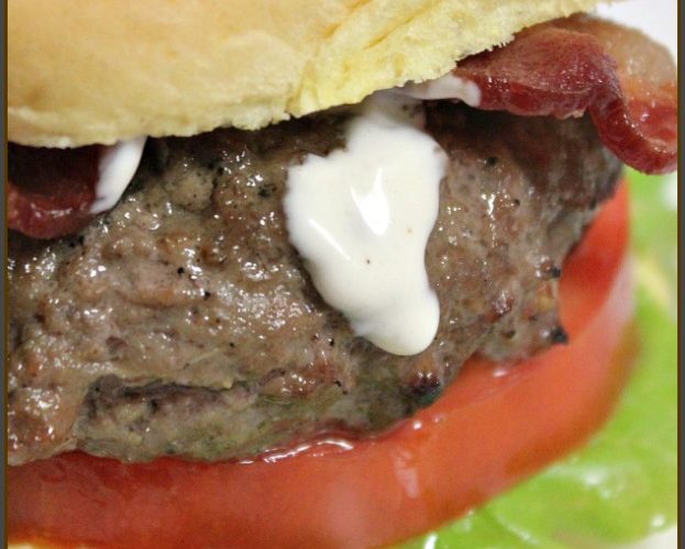 BLT Ranch Burger A Pinch of Joy