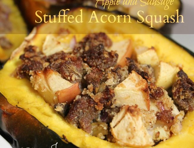 Apple and Sausage Stuffed Acorn Squash