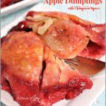 Apple dumplings with Cinnamon Sauce -- A Pinch of Joy