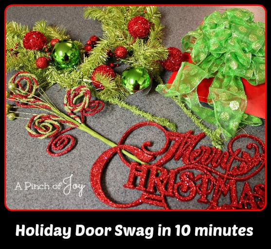 Door Swag in 10 Minutes -- A Pinch of Joy