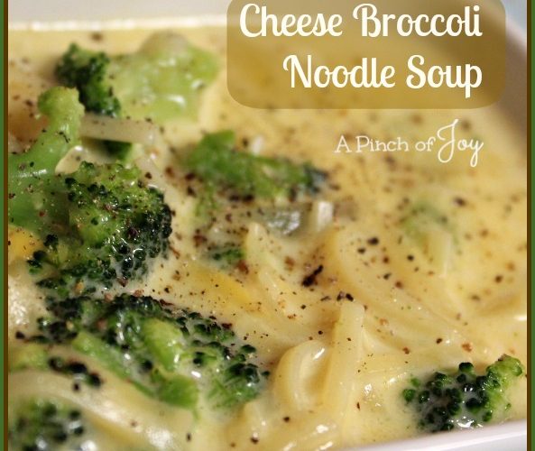 Cheese Broccoli Noodle Soup
