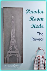 Powder Room Redo - The Reveal -- A Pinch of Joy