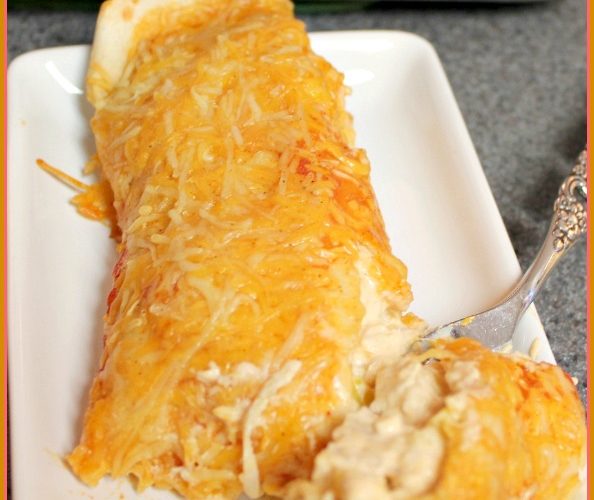 Creamy Chicken Enchiladas -- A Pinch of Joy