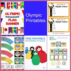 Olympic Printables -- A Roundup from A Pinch of Joy