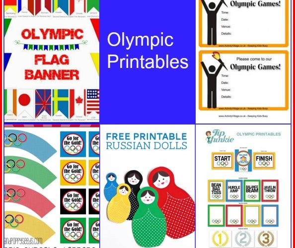 Olympic Printables -- A Roundup from A Pinch of Joy