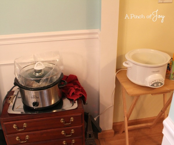 Kitchen in Transition: Crockpot Central -- A Pinch of Joy 