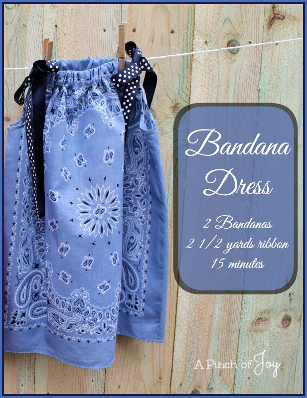 How Make a Bandana Dress -- A Pinch of Joy