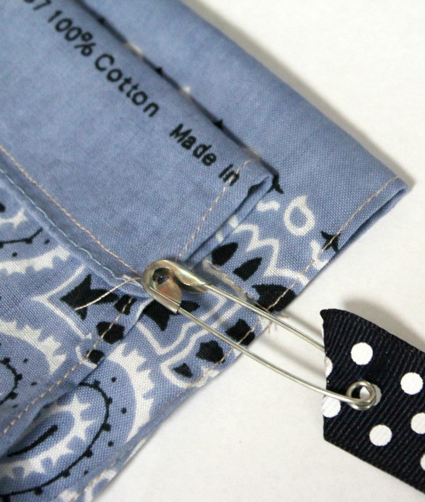  push ribbon through casing using safety pin -- A Pinch of Joy