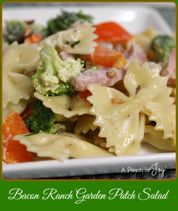 Bacon Ranch Garden Patch Salad -- A Pinch of Joy