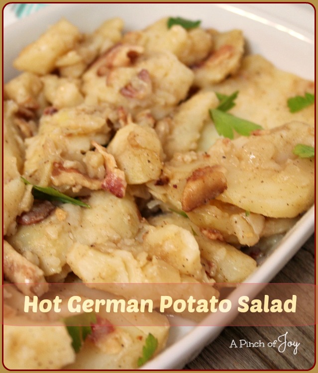 Hot German Potato Salad -- A Pinch of Joy