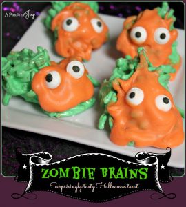 Zombie Brains -- A Pinch of Joy Surprisingly tasty Halloween treat!