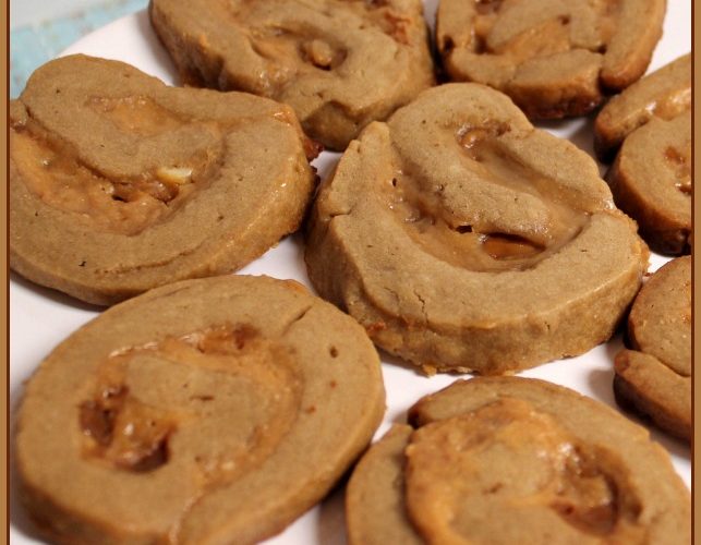 Caramel Swirl Cookies -- A Pinch of Joy