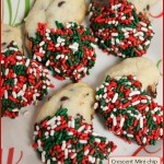 Crescent Mini Chip Cookies -- A Pinch of Joy