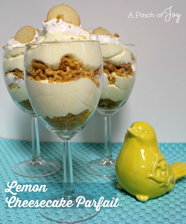 Lemon Cheesecake Parfait -- A Pinch of Joy