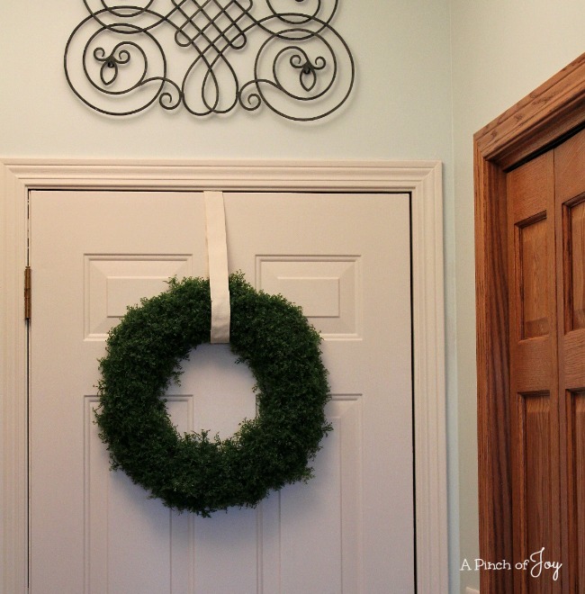 Garage Entry Door Painted -- A Pinch of Joy